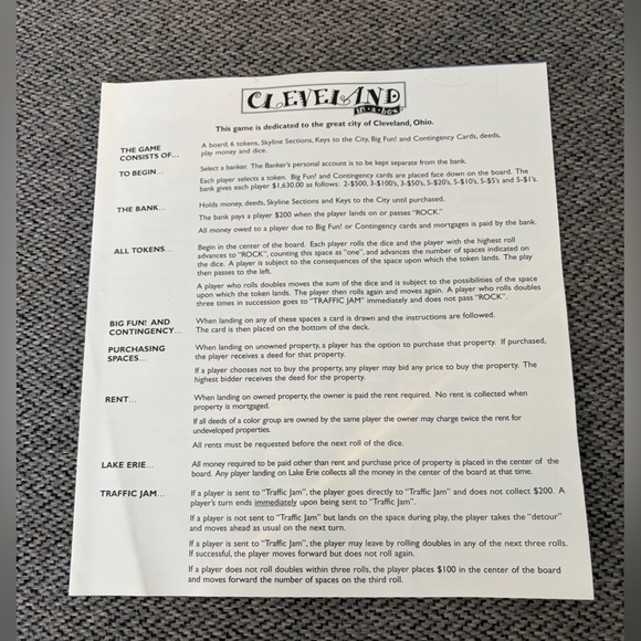 Cleveland In A Box Board Game - Picture 11 of 16